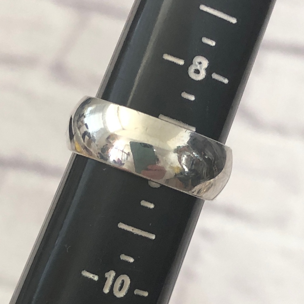 Vintage Sterling Silver Band Ring size 9 Unisex Men or Women 8.19g - Picture 6 of 9